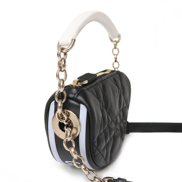 Christian Dior Vibe Micro Hobo Macro Cannage Chain Lambskin Black - Picture 4 of 11